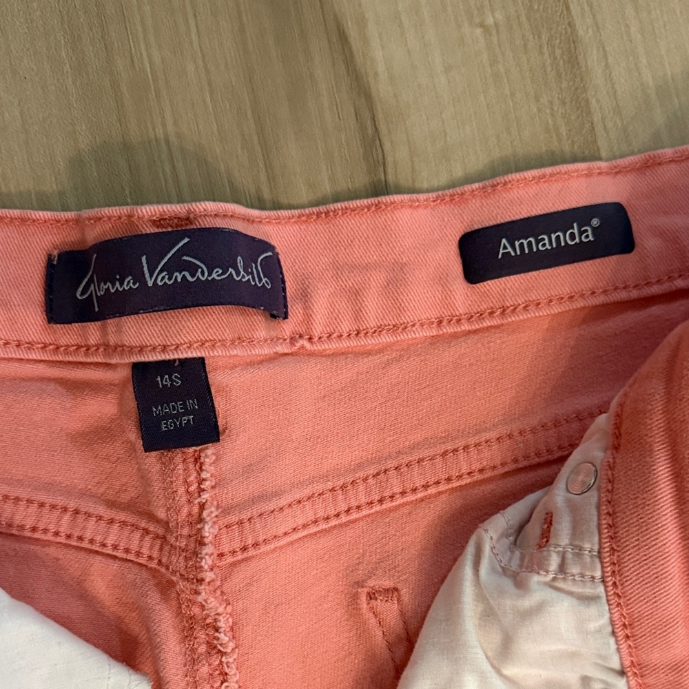 Gloria Vanderbilt Women's Peach Jeans